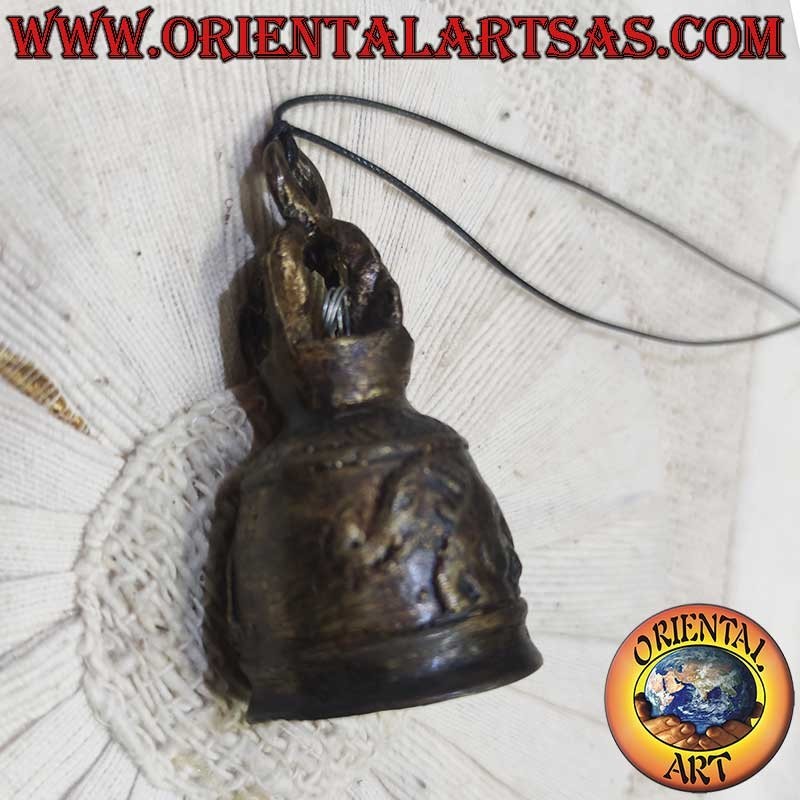 Buddhist Temple Bell Bronze Elephant Feng Shui 8cm 120g | Oriental Art