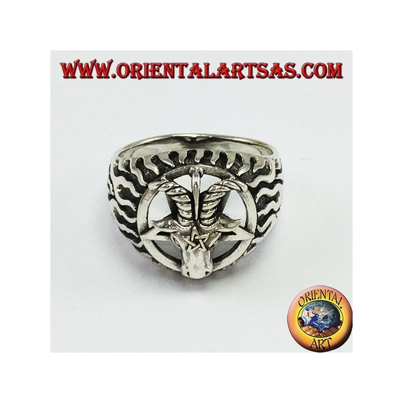 Bague en argent, The Baphomet (le capitaine de Mendes)