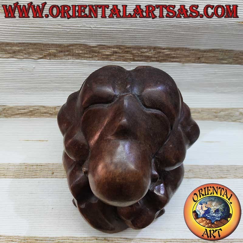Yogi Skulptur Suar Holz Handgefertigt 17cm - Einzelstück | Oriental Art