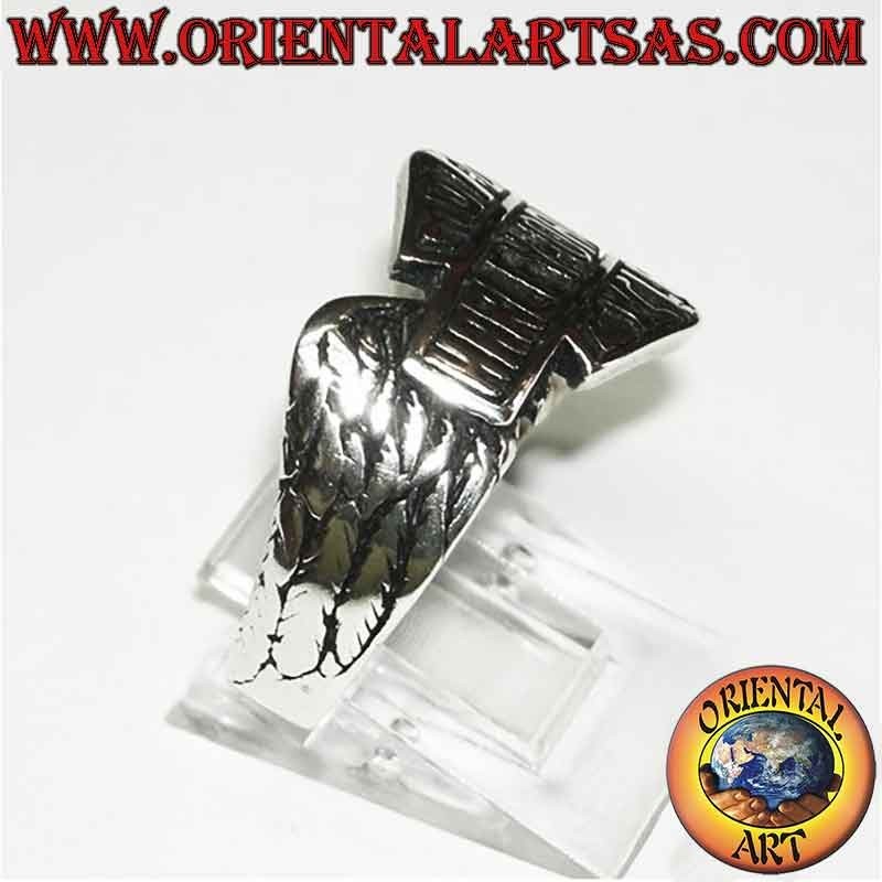 925 Silver Ring Harley Davidson Wings High Relief Biker