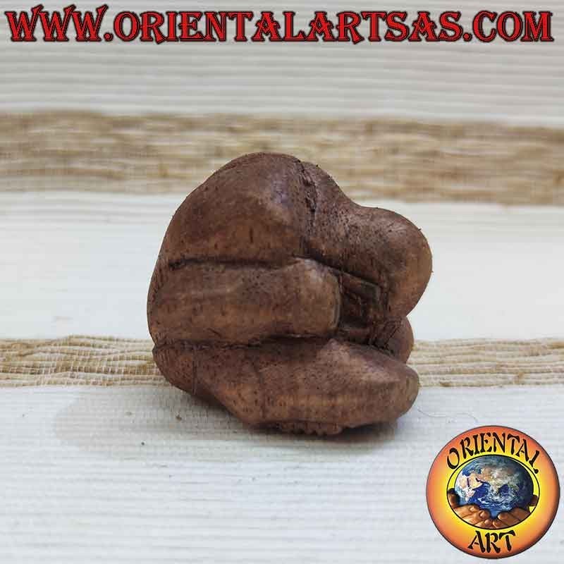 Yogiman Statue Suarholz Weinender Buddha Handgefertigt Unikat