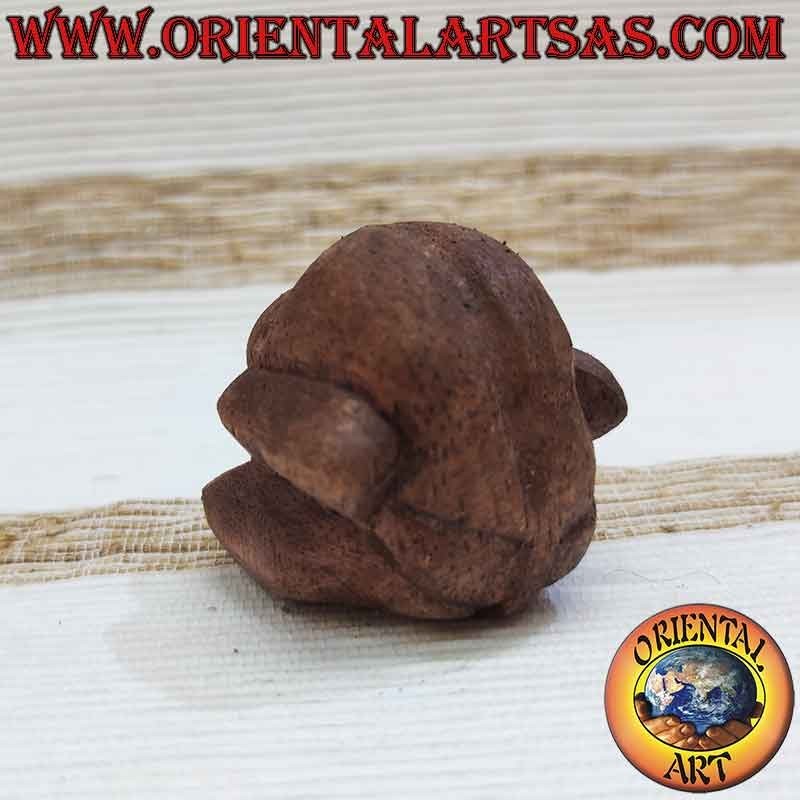 Yogiman Statue Suarholz Weinender Buddha Handgefertigt Unikat