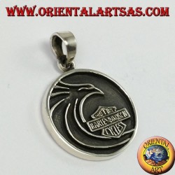 Silber Anhänger, Harley Davidson mit stilisiertem Adler