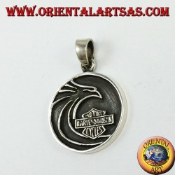 Silber Anhänger, Harley Davidson mit stilisiertem Adler
