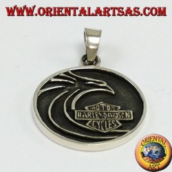 Silber Anhänger, Harley Davidson mit stilisiertem Adler