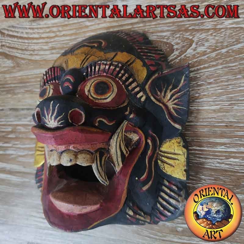 Barong Maske Bali Handgeschnitzt Handbemalt Holz 20 cm |Oriental Art