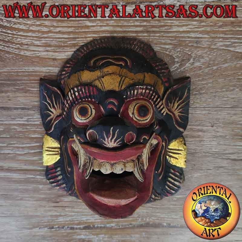 Barong Maske Bali Handgeschnitzt Handbemalt Holz 20 cm |Oriental Art