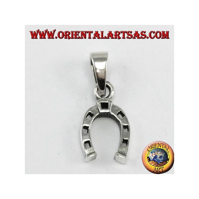 Silver pendant, horseshoe