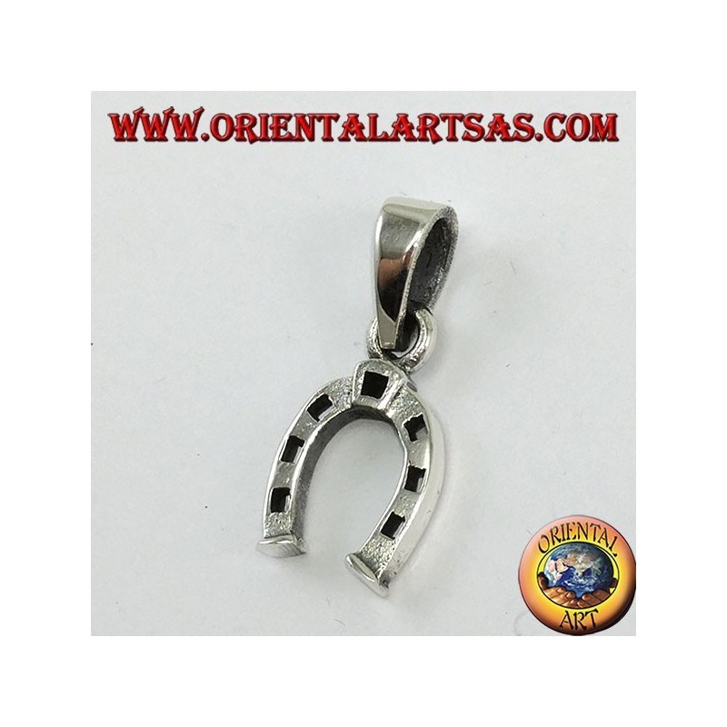 Pendentif en argent, fer à cheval