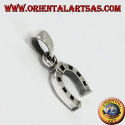 Silver pendant, horseshoe