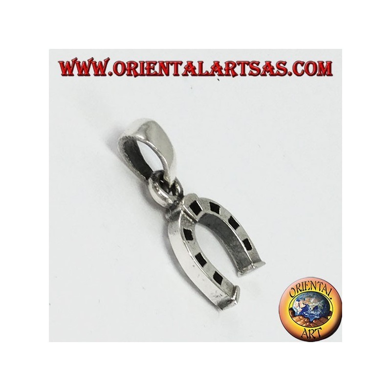 Pendentif en argent, fer à cheval