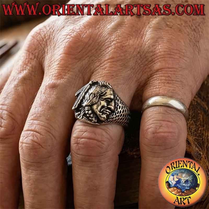 Anillo Jefe Indio Plata 925 Nativos Americanos | Oriental Art