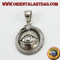 Colgante de plata, Ouroboros con ojos iluminados