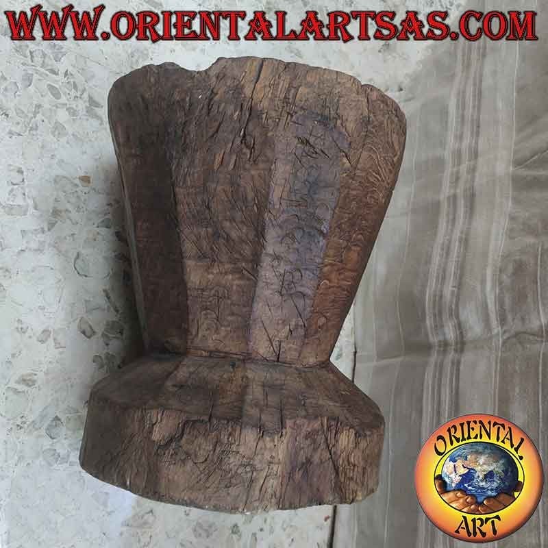 Antico Mortaio Lesung del 1900 Legno Teak Sulawesi 30Kg