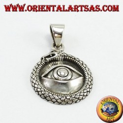 Colgante de plata, Ouroboros con ojos iluminados