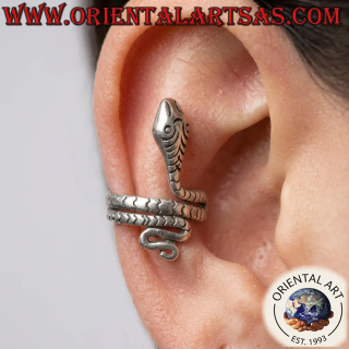 Ear Cuff in argento serpente