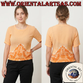 Blouse free size rayon motif ethnique dégradé doux frais Indonésie