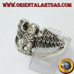Silver ring, imperial eagle