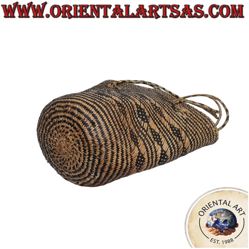Borsa in Rattan Intrecciata a Mano Artigianato Dayak | Oriental Art