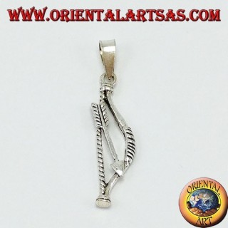Pendentif en argent, arc indien