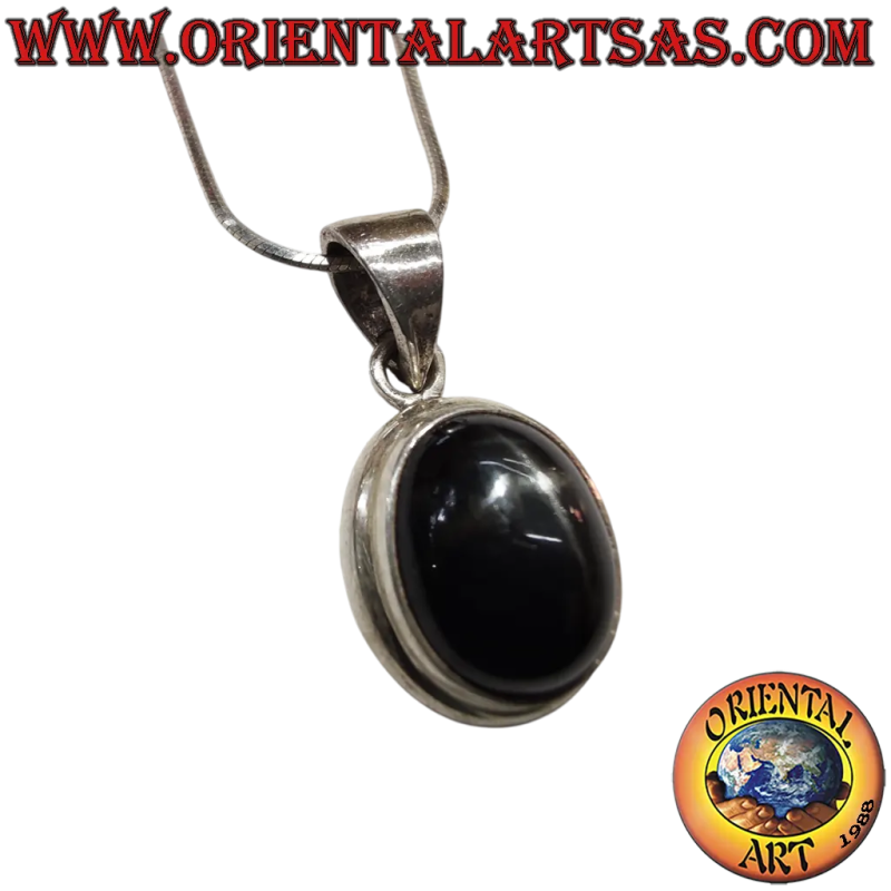 Ciondolo Argento 925 con Black Star Diopside	Oriental Art