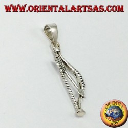 Silver pendant, Indian bow