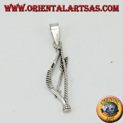 Silver pendant, Indian bow