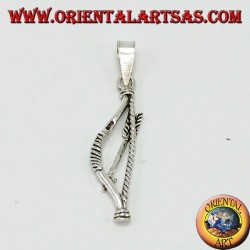 Silver pendant, Indian bow