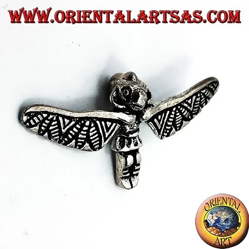 Ciondolo Argento 925 Totem Inca Aereo Quimbaya 33 mm | Misteri