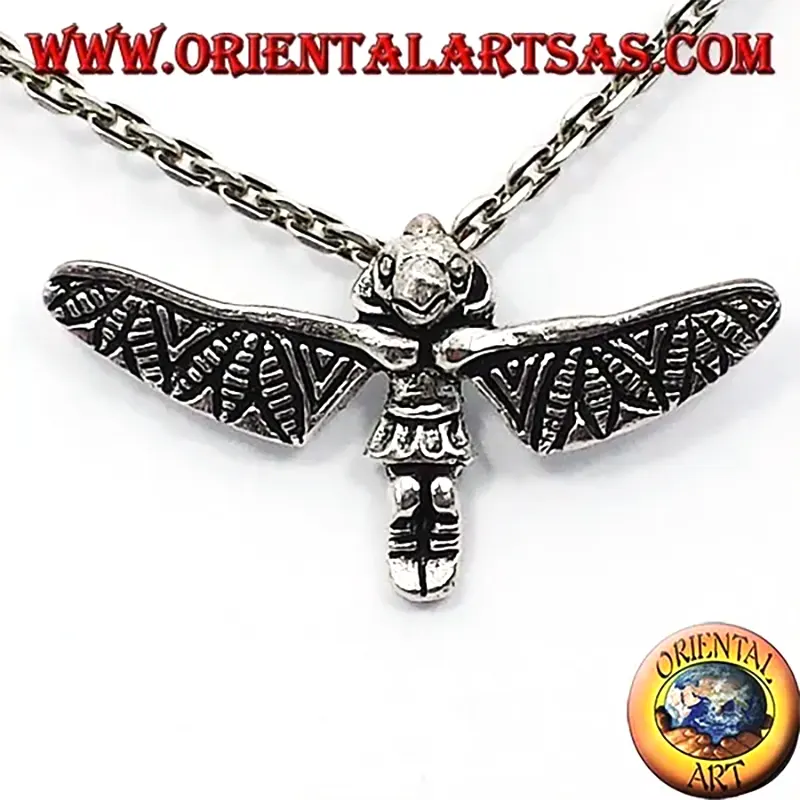 Ciondolo Argento 925 Totem Inca Aereo Quimbaya 33 mm | Misteri