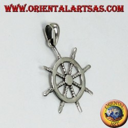 Colgante de plata con timón (medio)