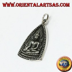 Silber Anhänger Buddha-Medaille mit unheimlichen buddhistischen Symbol