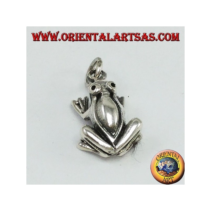 Pendentif en grenat en argent tridimensionnel