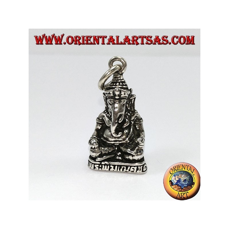 Ciondolo in argento Ganesha statua