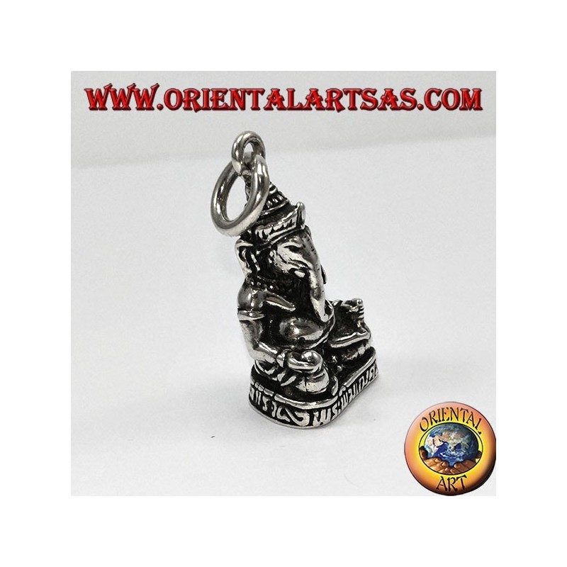 Colgante en plata Ganesha estatua