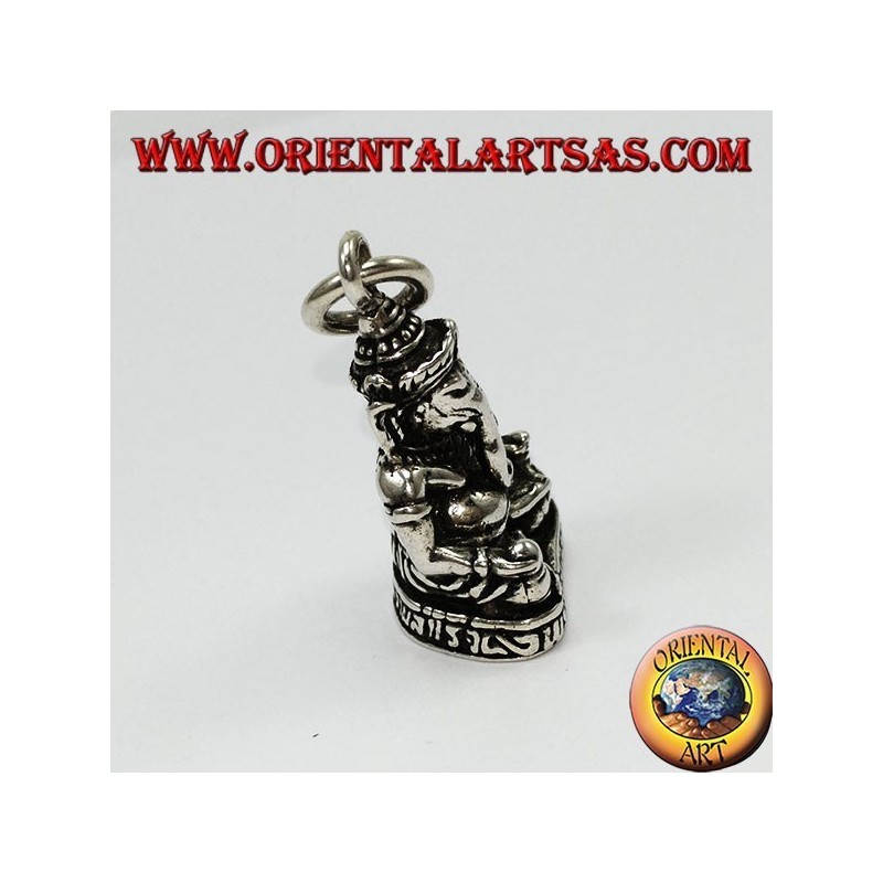 Ciondolo in argento Ganesha statua