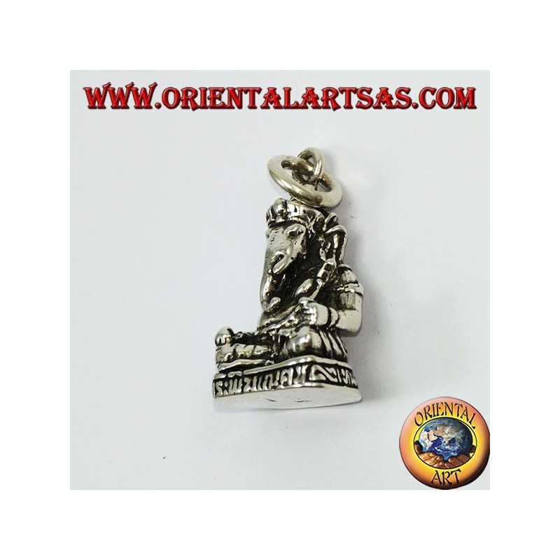Ciondolo in argento Ganesha statua