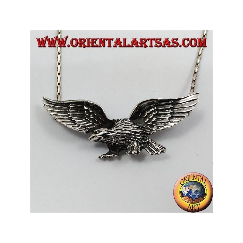 Pendentif en argent, Roman Eagle (3 crochets)