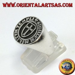 Silver ring, Templar seal