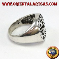 Anillo de plata, sello templario