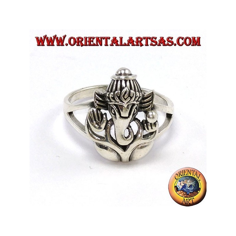 Silberring mit Ganesha oder Ganesh
