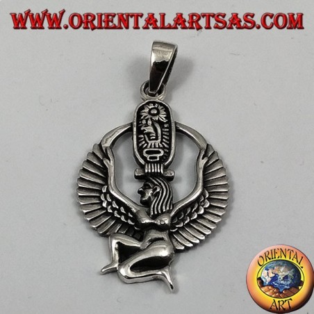 Ciondolo d'argento Iside Dea della maternità, della fertilità e della magia