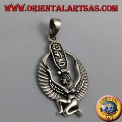 Pendentif en argent, Isis Dea de maternité fertilité et magie