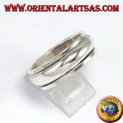 Anti-Stress-Swivel Silberring, gerundet