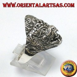 Silver ring, Hanuman