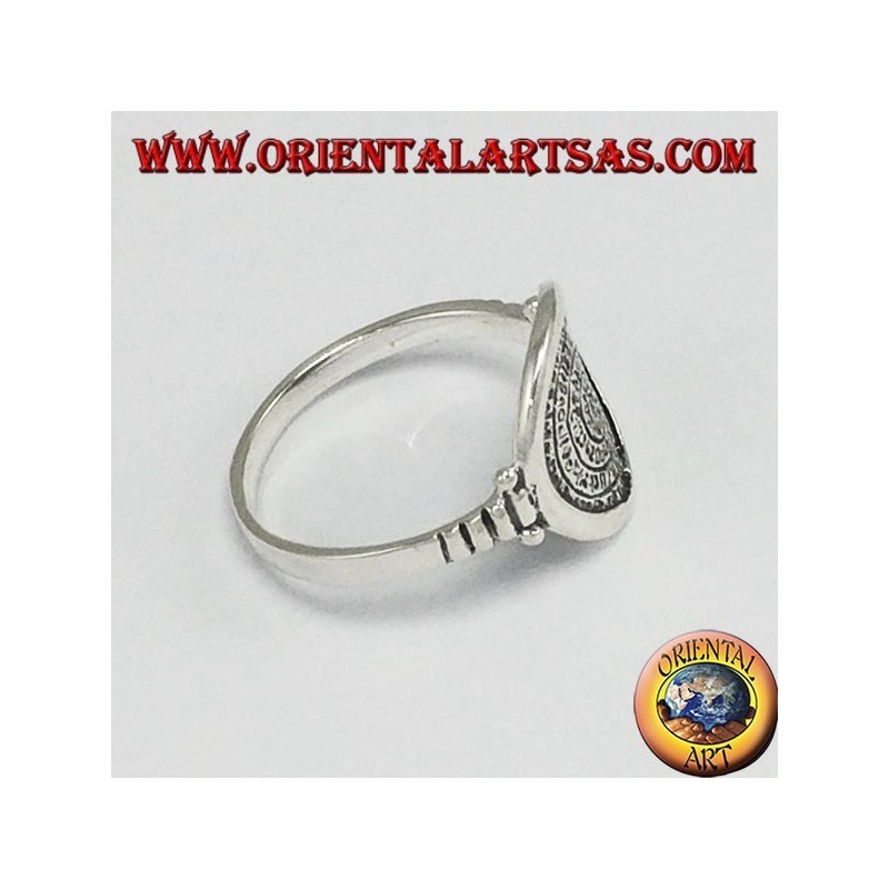 Silver ring with Festo's disc