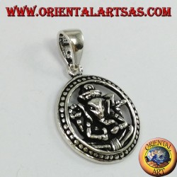 Colgante de plata, Ganesha en la rueda del karma