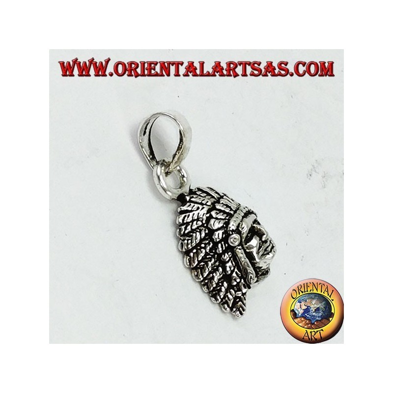 Silber Anhänger, Native Indian Head (klein)
