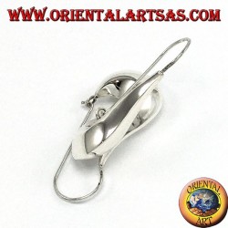 pendientes de plata, lágrima creciente