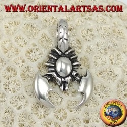Scorpion Pendant Sterling Silver 925 - Zodiac Talisman - Power